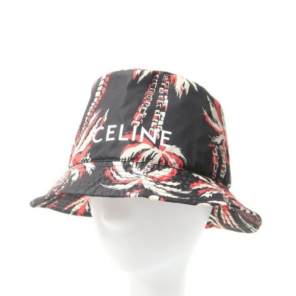 Celine Hat Size S Aloha Palm Tree Nylon Bucket Hat main image 8